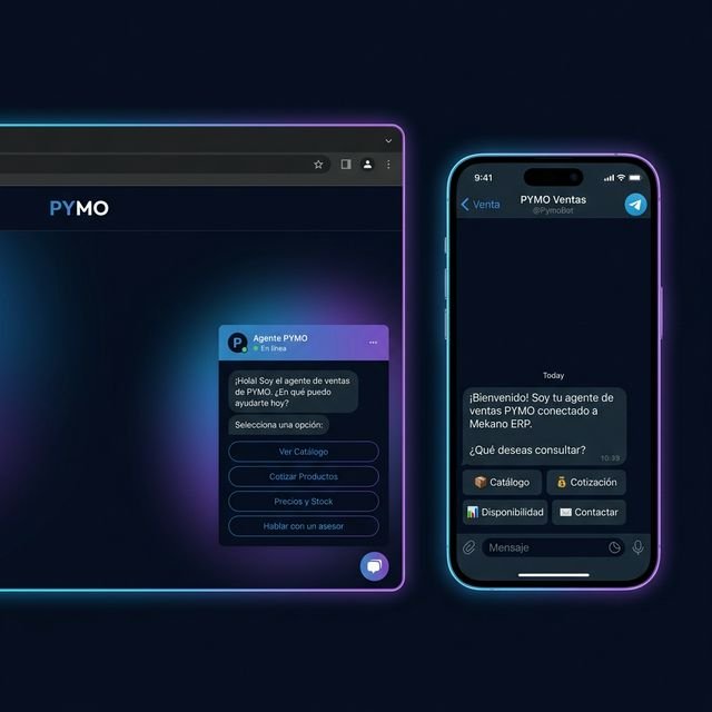 Agente de Ventas IA conectado a Mekano